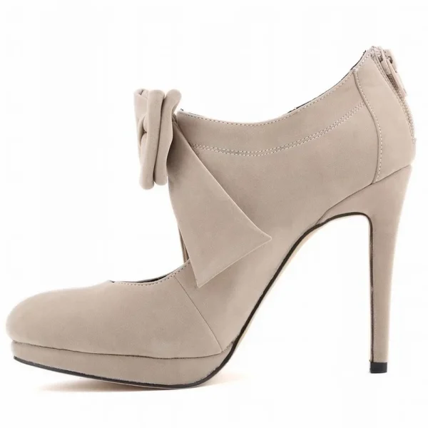 Round-Toe Platform Stiletto Heels - Image 3