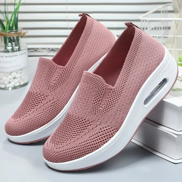 Woven Mesh Slip-On Sneakers - Image 6