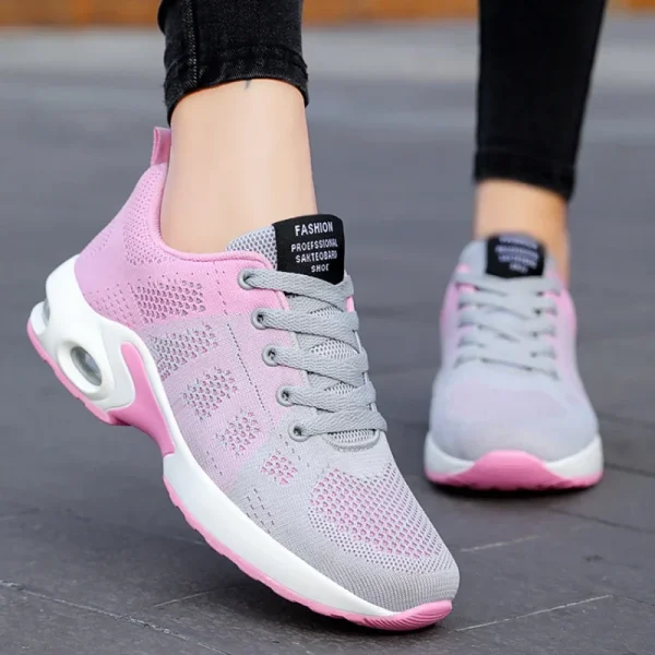 Air Cushion Sneakers Colorful Mesh Style - Image 3