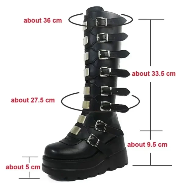 Women's Mid-Calf Platform Boots - Image 6