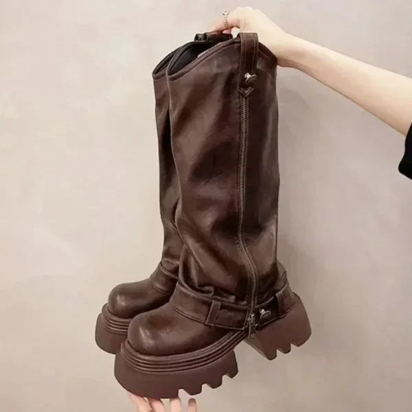 Punk Platform Buckle Boots