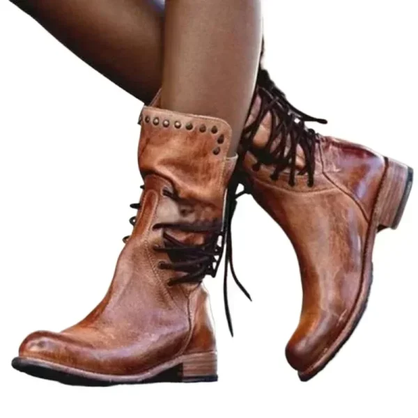 Women's Rivet Knight Boots - Image 3