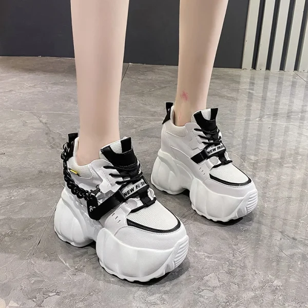 Chain Platform Sneakers for Women - Image 2