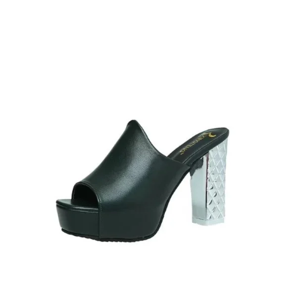 Summer Fish Mouth Heel Sandals - Image 5