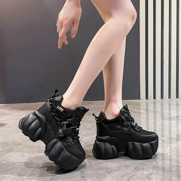 Chain Platform Sneakers for Women - Image 5