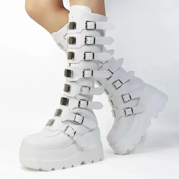 Women's Mid-Calf Platform Boots - Image 2