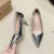 Silver-8cm heels