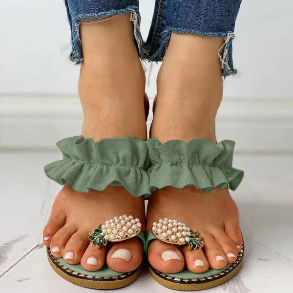 Pineapple Pearl Bohemian Beach Sandals - Image 6