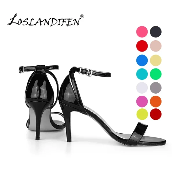 Ankle Strap Stiletto Sandals - Image 3