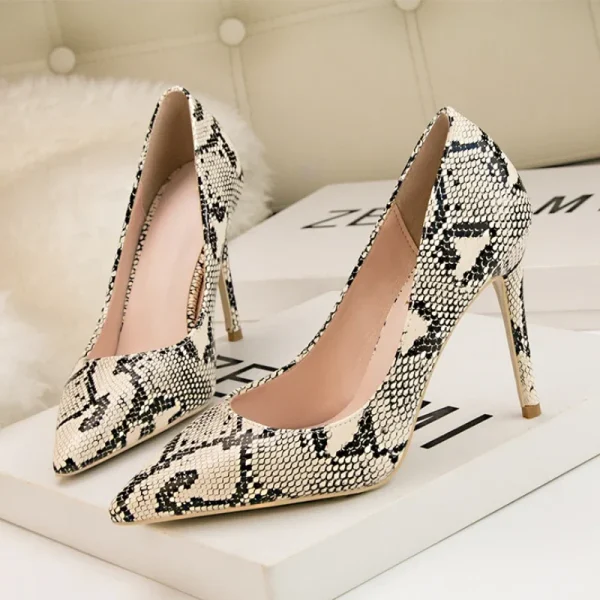 Snake Print Heels - Image 2