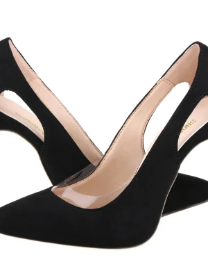 Hollow Pointed-Toe Stiletto Heels