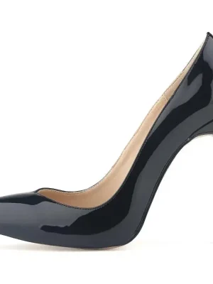 Patent Leather Pointed-Toe Stiletto Pumps