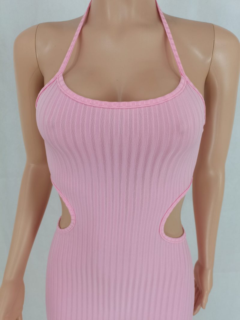 Spring Summer Sexy Lace-Up Backless Elegant Dress - Image 3