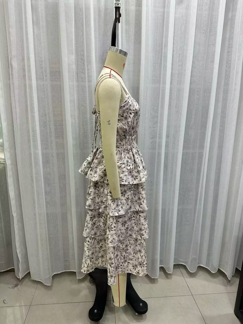 Sexy Floral Tube Top Long Dress - Image 3