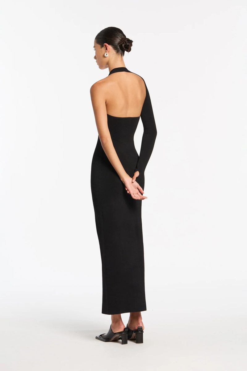 Single Sleeve Bandage Maxi Dress – Sexy Fit - Image 4