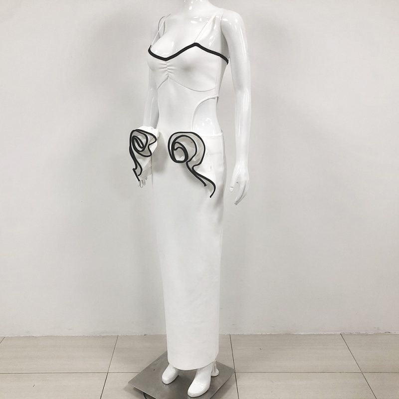 Sexy Summer Floral Suspender Bandage One-Piece Dress - Image 2