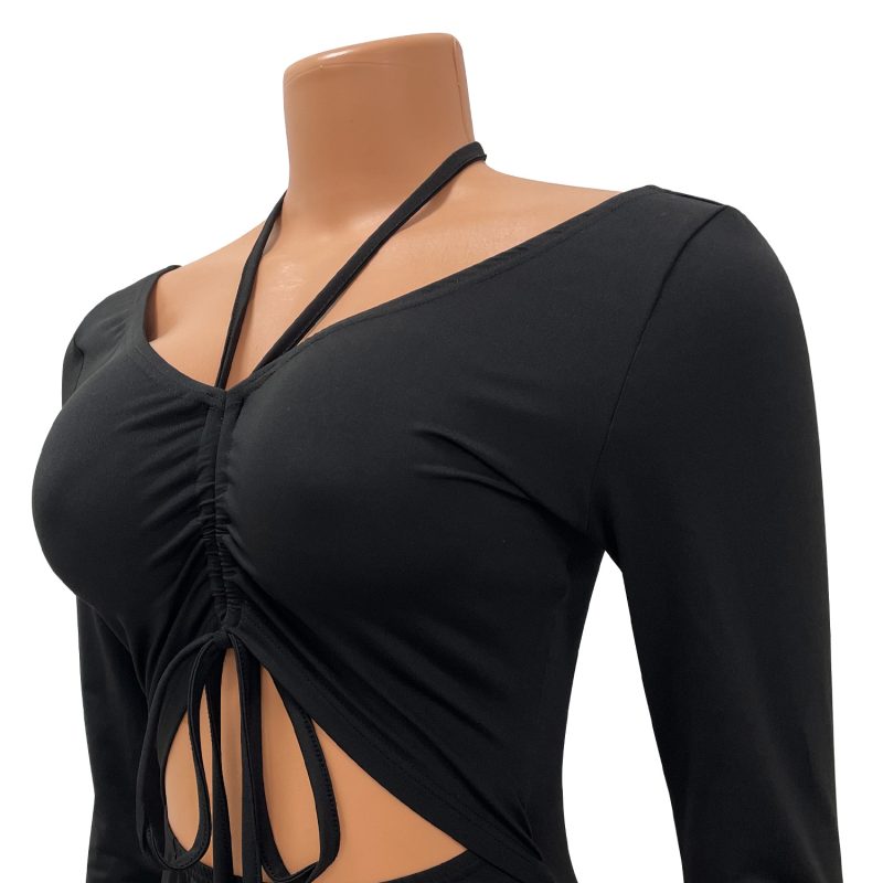Women’s Slim Fit Off-Shoulder Long Sleeve Dress - Image 4
