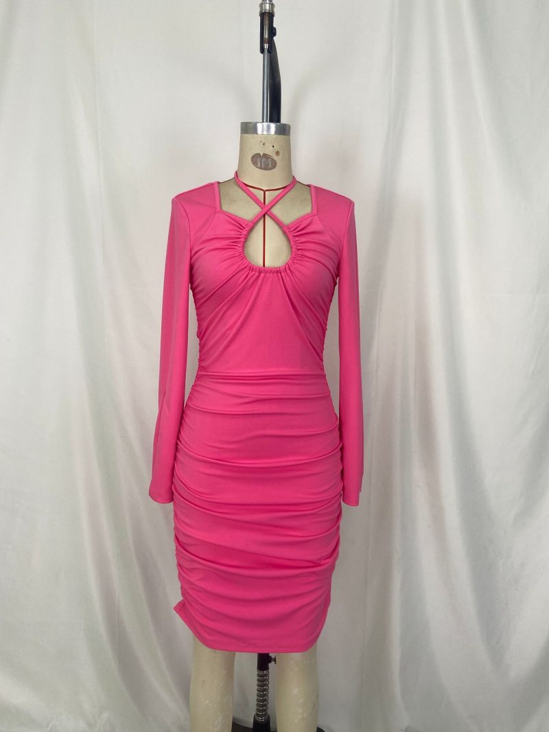 Sexy Elegant Long Sleeve Summer Dress - Image 4