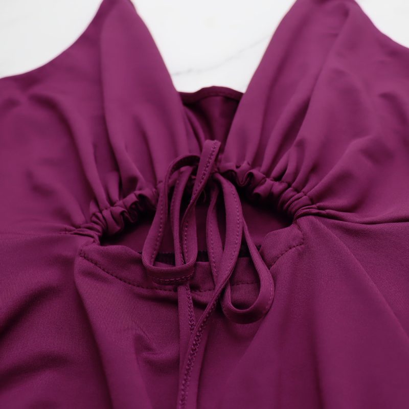 Sexy Backless Ruffle High Waist Spaghetti Strap Dress - Image 4