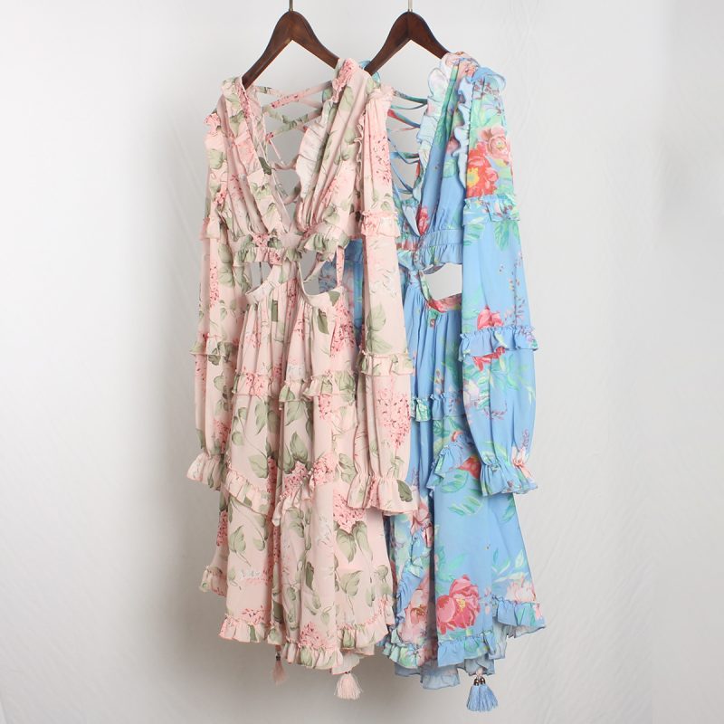 Chic Women’s Spring Summer Elegant Dress