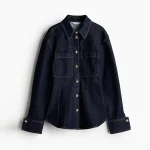 Cinched Waist Denim Coat & Skinny Pants Set - Image 5