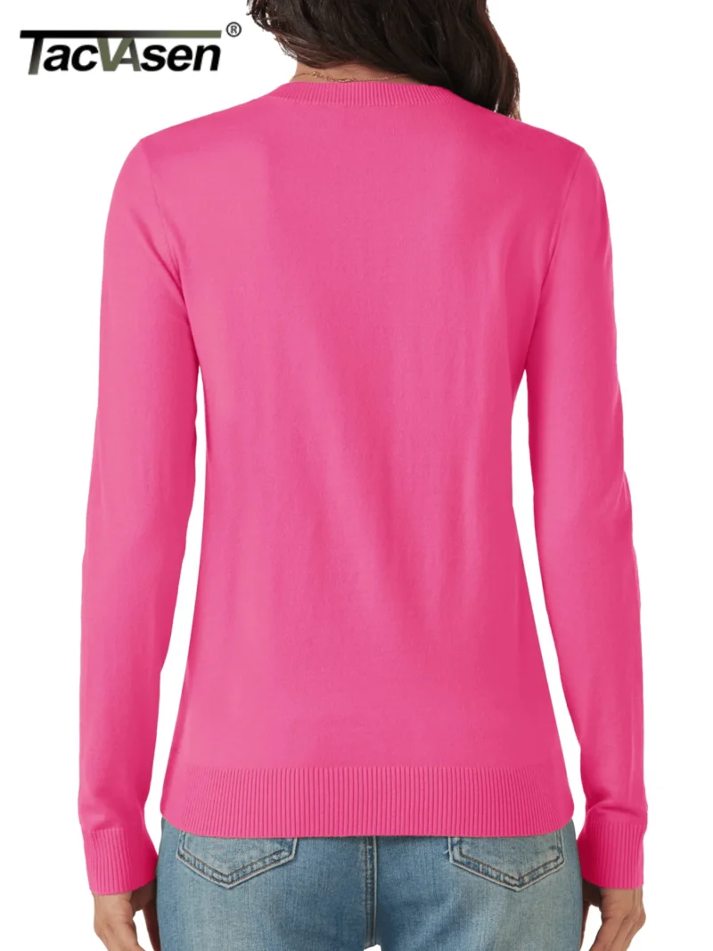 Women's V-Neck Knitted Sweater - Image 5