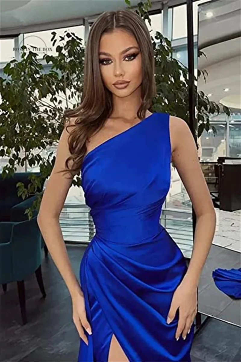 2025 Satin Prom Dress with Slit - Image 2