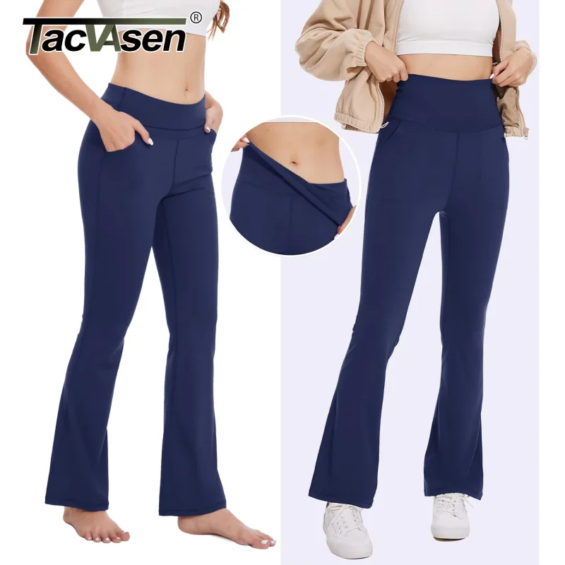Women’s Flare Yoga Pants with High Waist - Image 3