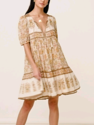 Boho Floral Tassel Dress for Spring Summer