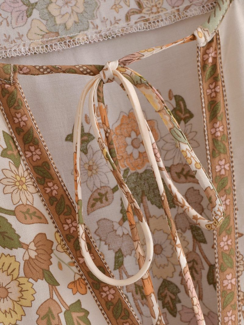 Boho Floral Tassel Dress for Spring Summer - Image 4