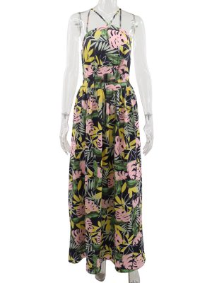 Backless Hollow Out Cutout Sexy Vacation Dress