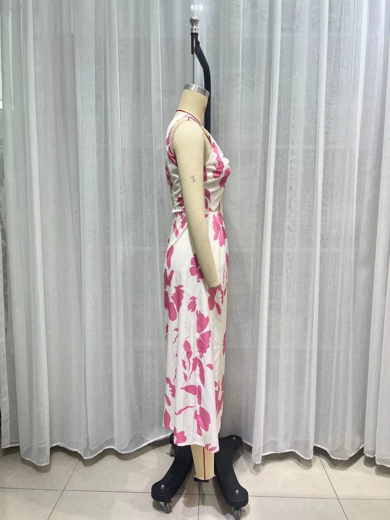 Sexy Camouflage Backless Strap Bodycon Fall Dress - Image 2