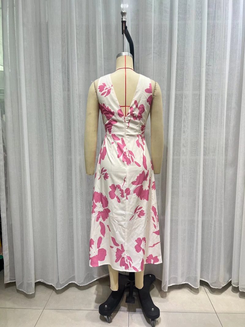 Sexy Camouflage Backless Strap Bodycon Fall Dress - Image 3