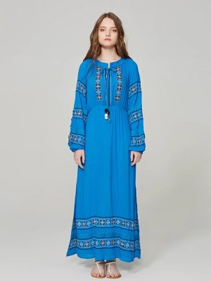 Romantic Embroidered Hollow-Out Decorative Ball Dress
