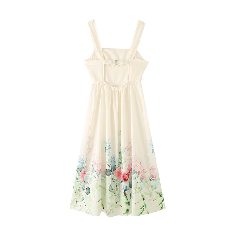 Summer Positioned Print Dress for Women - Image 2