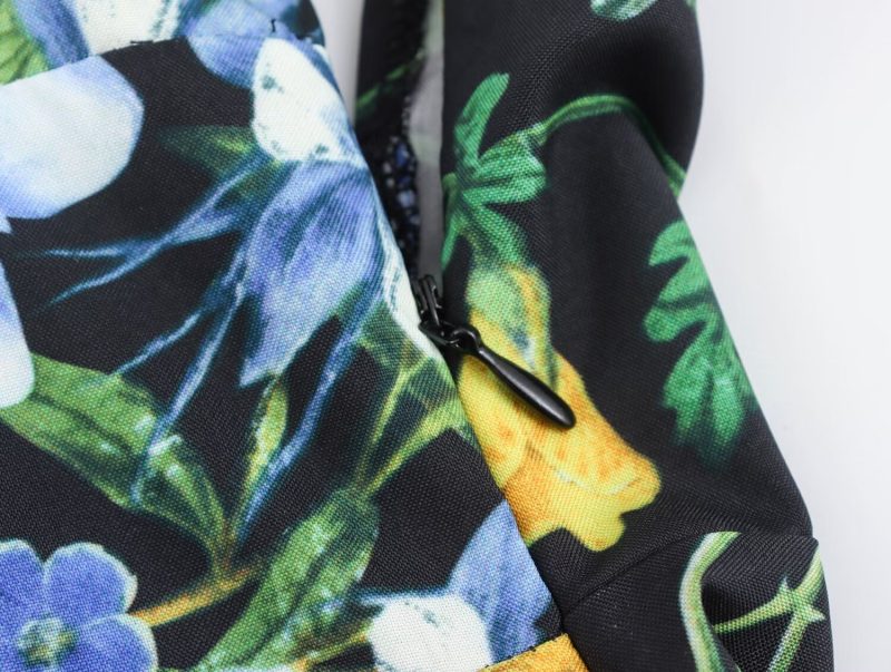 Floral Print Loose Midi Sling Summer Dress - Image 3