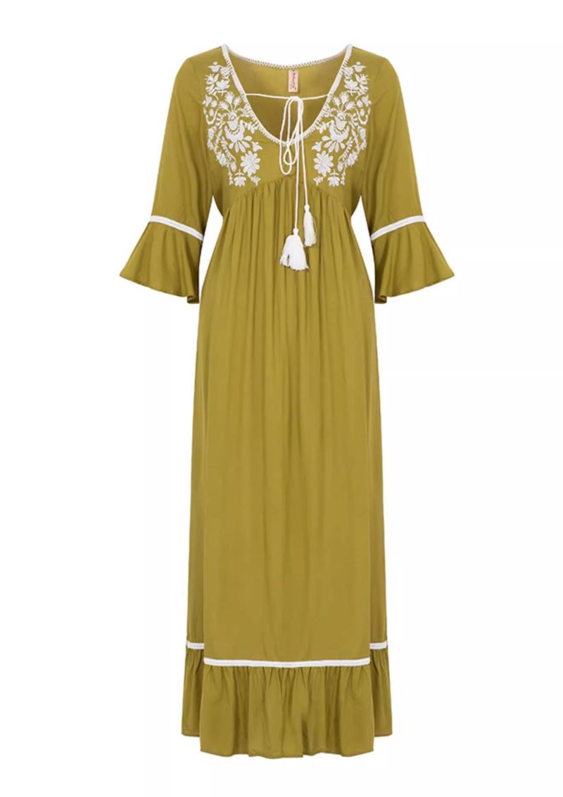 Bohemian Style Women’s Dress with Lining - Image 4