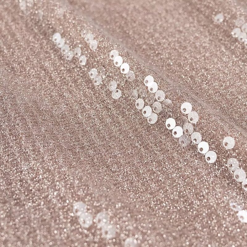 French Sequin Pleated Halter Women’s Dress - Image 4