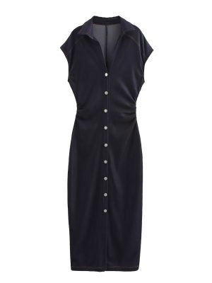 Summer Women’s Casual Denim Shirt Dress