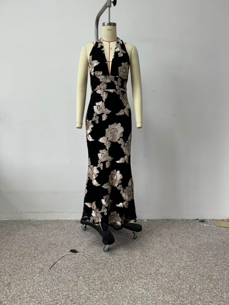 Spring Women’s 3D Mesh Embroidery Dress - Image 2