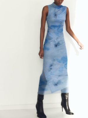 French Simplicity Slim Pleated Dress