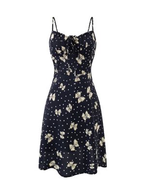 Spring Gentle Butterfly Floral Print Dress