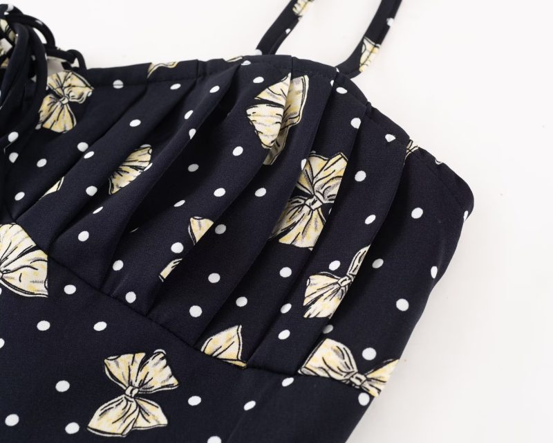 Spring Gentle Butterfly Floral Print Dress - Image 3