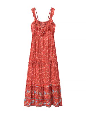 Ruffled Waist Slimming Tight-Fit Dress