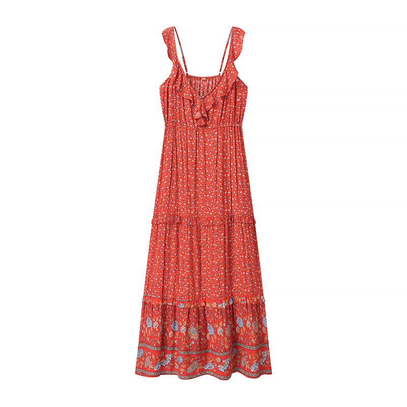 Ruffled Waist Slimming Tight-Fit Dress