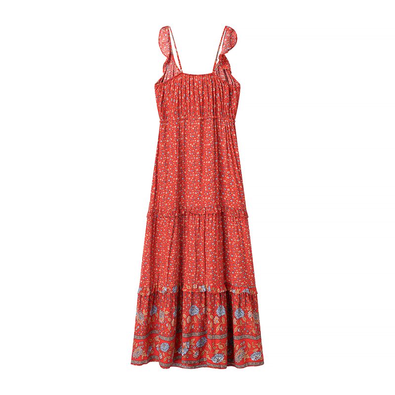 Ruffled Waist Slimming Tight-Fit Dress - Image 2