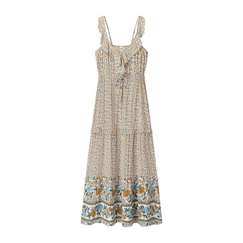 Ruffled Waist Slimming Tight-Fit Dress - Image 3