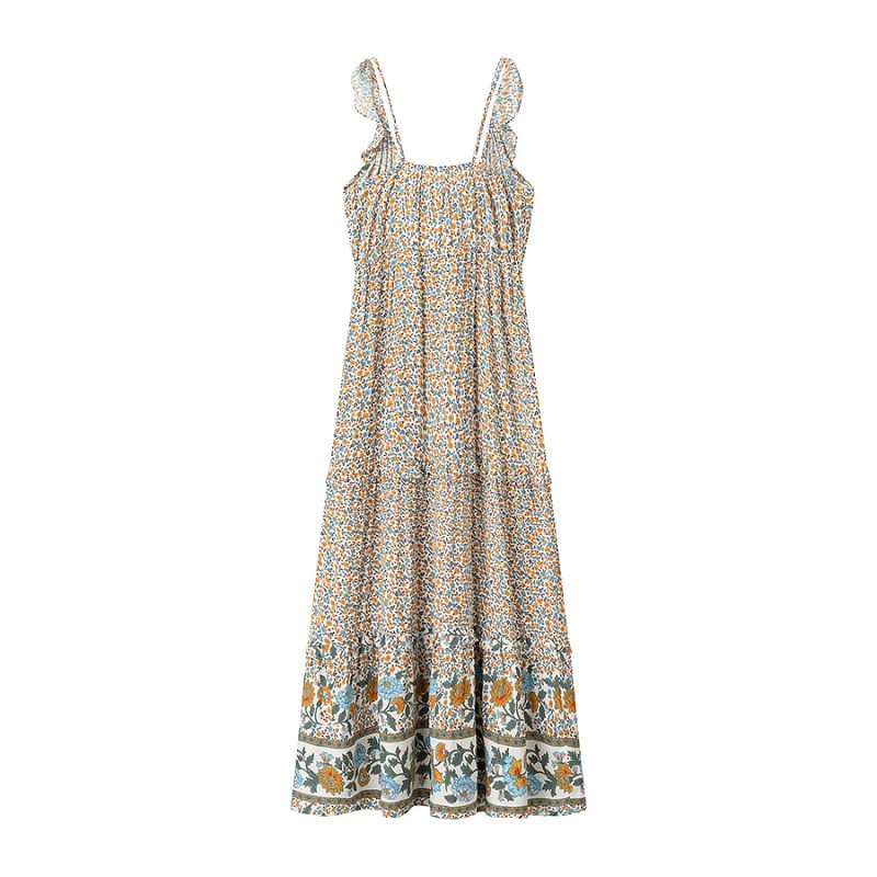 Ruffled Waist Slimming Tight-Fit Dress - Image 4