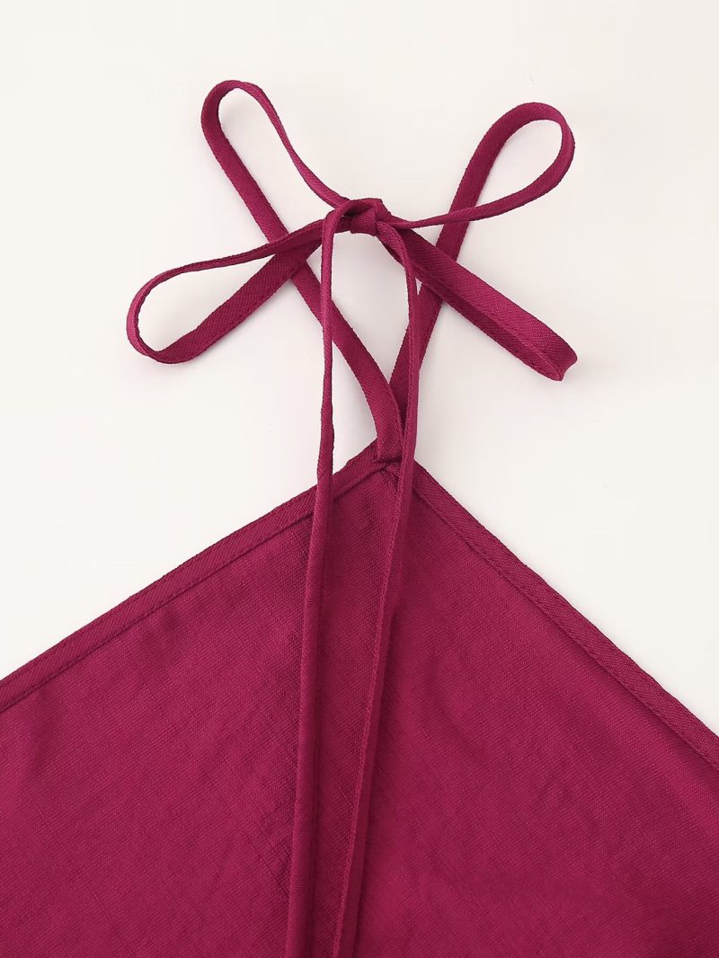 Elegant Silk Satin Halter Underwear Dress - Image 3