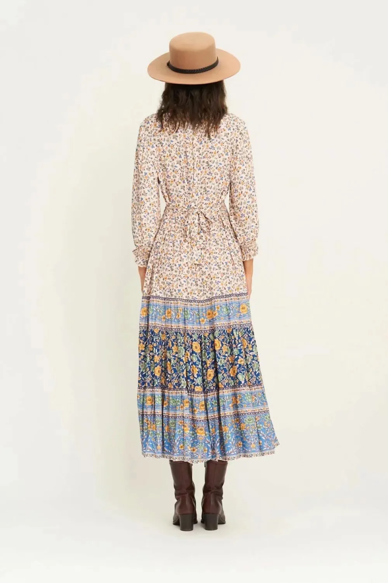 Autumn Long Sleeve Dress with Placement Print - Image 2